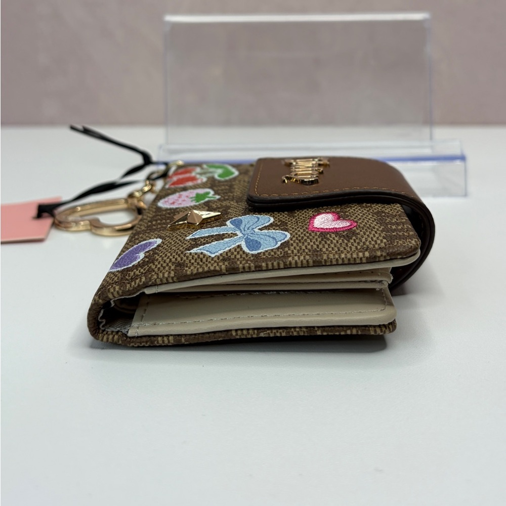 Juicy Couture All Things Juicy Tab Card Wallet Chestnut Chino - Picture 10 of 14